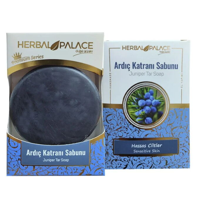 Herbal Palace Ardıç Katranı Sabunu - Hassas Ciltler - Gliserinli El Yapımı