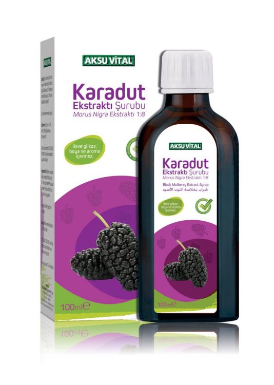 Aksu Vital Karadut Ekstraktı Şurubu 100 Ml