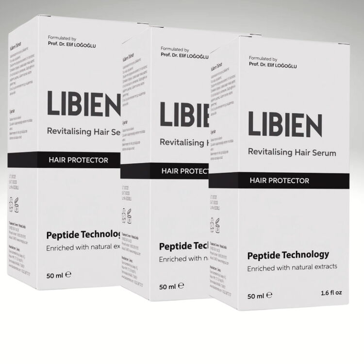 LIBIEN Saç Serumu 50 ml - Erkek ve Kadınlar İçin Güçlü Formül 3 KUTU