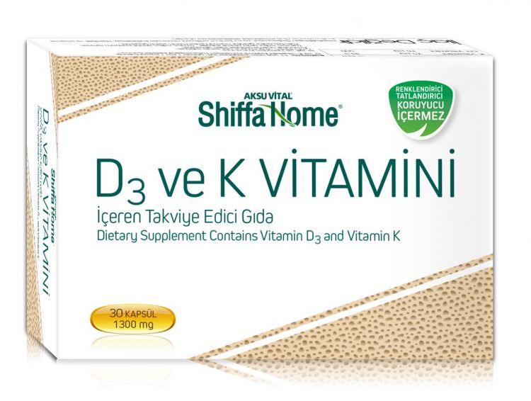 Shiffa Home D3 ve K Vitamini 30SOFTJEL