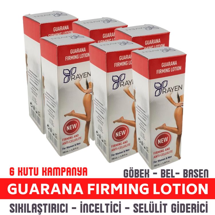 Rayen Guarana İnceltici ve Sıkılaştırıcı Losyon 100 ml x 6 Kutu Kampanyası