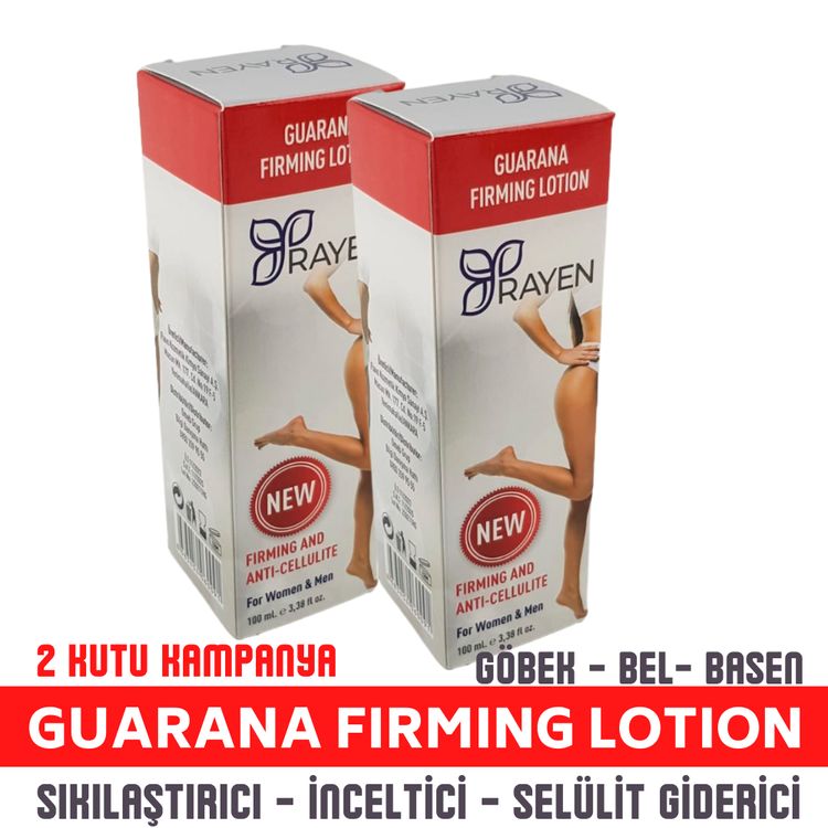 Rayen Guarana İnceltici ve Sıkılaştırıcı Losyon 100 ml x 2 Kutu Kampanyası