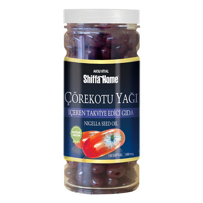 Shiffa Home Çörekotu Yağı 500 mg 150 Softjel