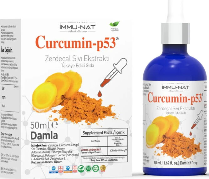 İmmunat Curcumin P53 Zerdeçal Ekstraktı 50 ml Drop