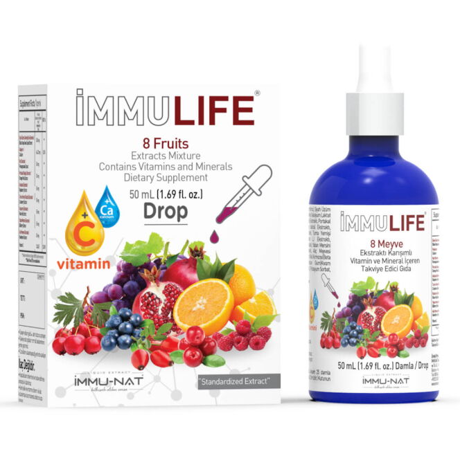 İmmu Life 8 Meyve Karışımlı Ekstrakt 50 ml Drop