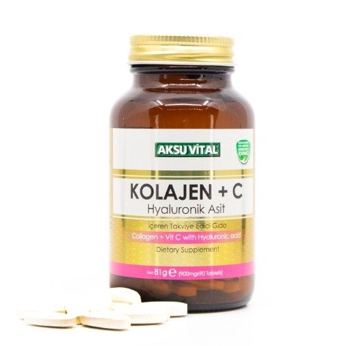 Aksu Vital Kolajen + C Hyaluronik Asit 60 Tablet