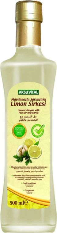 Aksu Vital Maydanozlu Sarımsaklı Limon Sirkesi 500 Ml