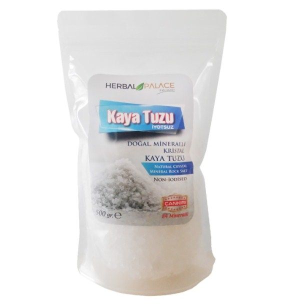 Herbal Palace Beyaz Taneli Kaya Tuzu (Çankırı) 500 Gr
