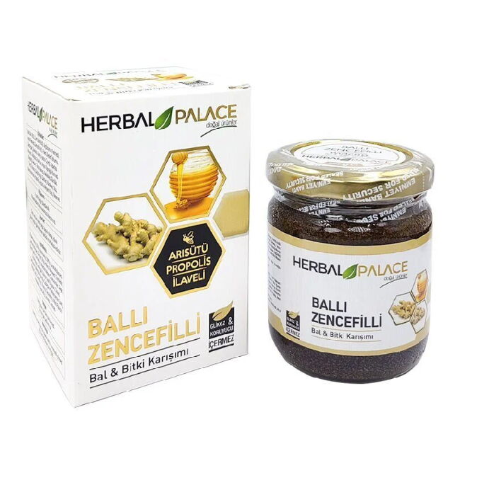 Herbal Palace Ballı Zencefilli Bitkisel Macun Karışım (arı Sütlü) 430 g