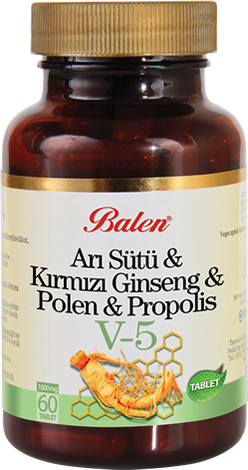 Balen (V5) Arı Sütü & Kırmızı Ginseng & Polen & Propolis Tablet