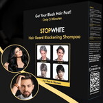  StopWhite Anında Saç Siyahlaştırıcı Şampuan Seti 400 ML X 3 SET